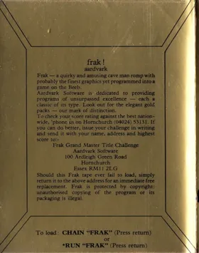 Frak! (1984)(Aardvark)[FRAK] box cover back